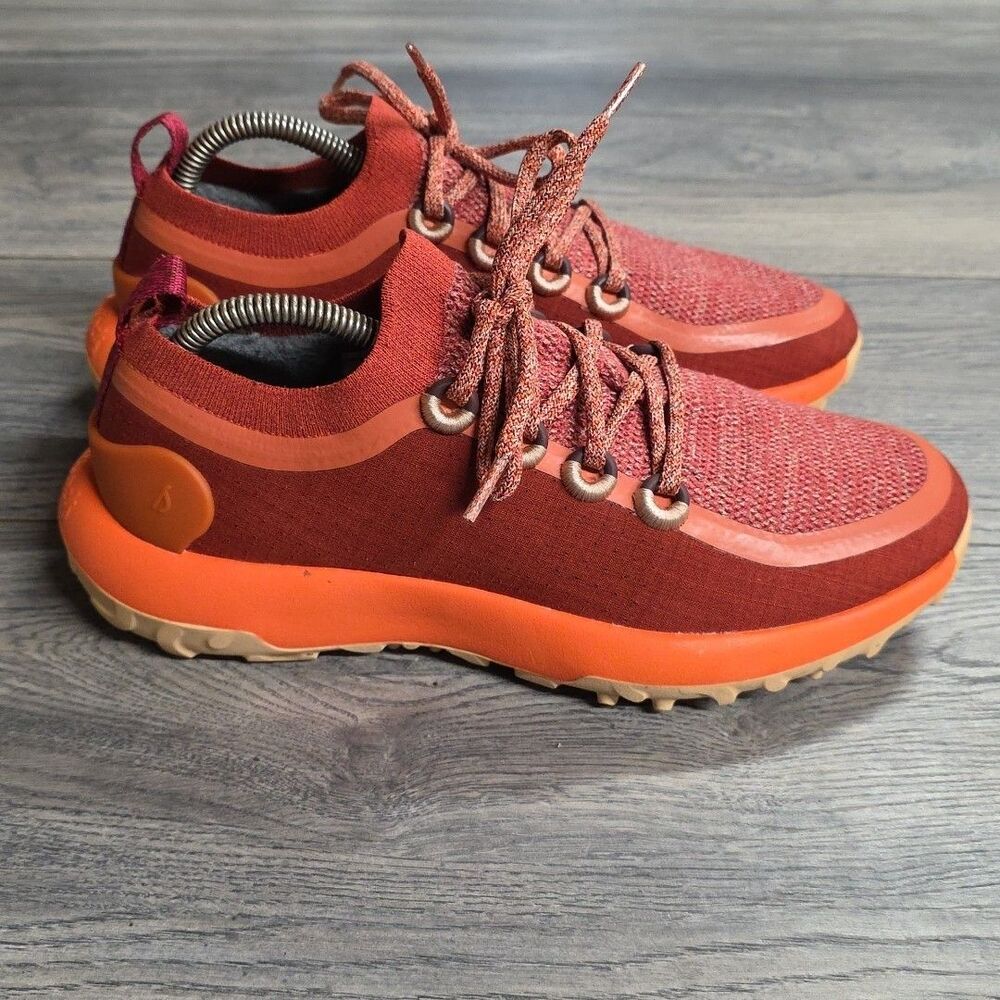 Allbirds Trailrunner SWT Shoes Womens 9.5 Diablo Orange Running Sneakers Lace Up